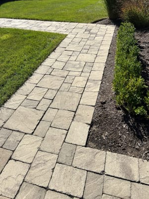 straight outdoor walkway