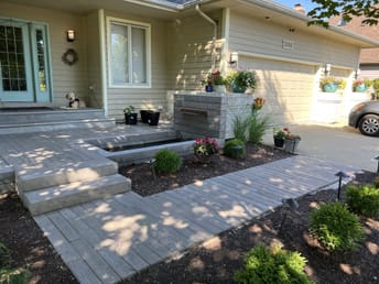 front yard walkway