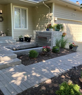front yard walkway