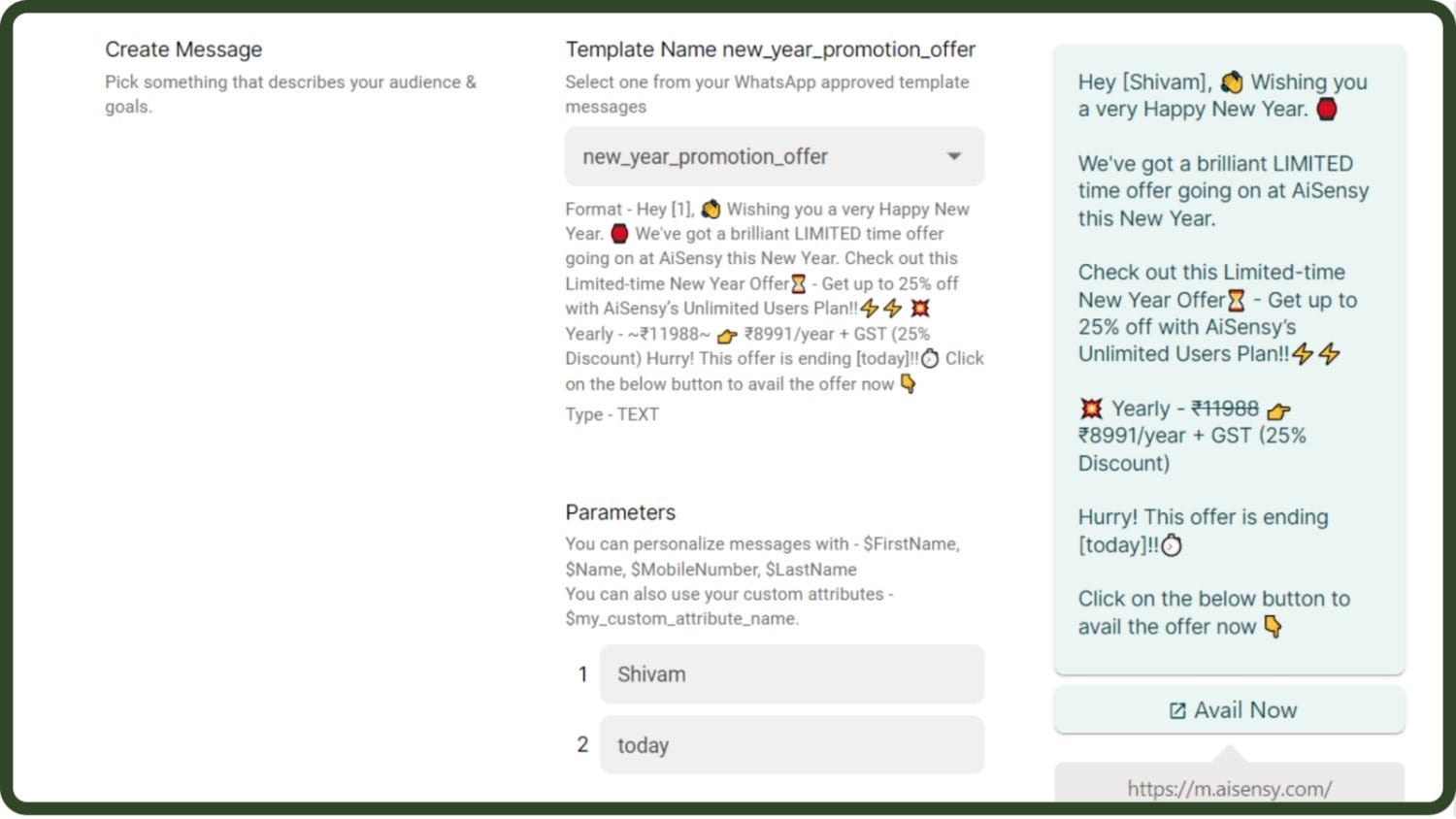 Select a pre-approved WhatsApp Template Message.jpg