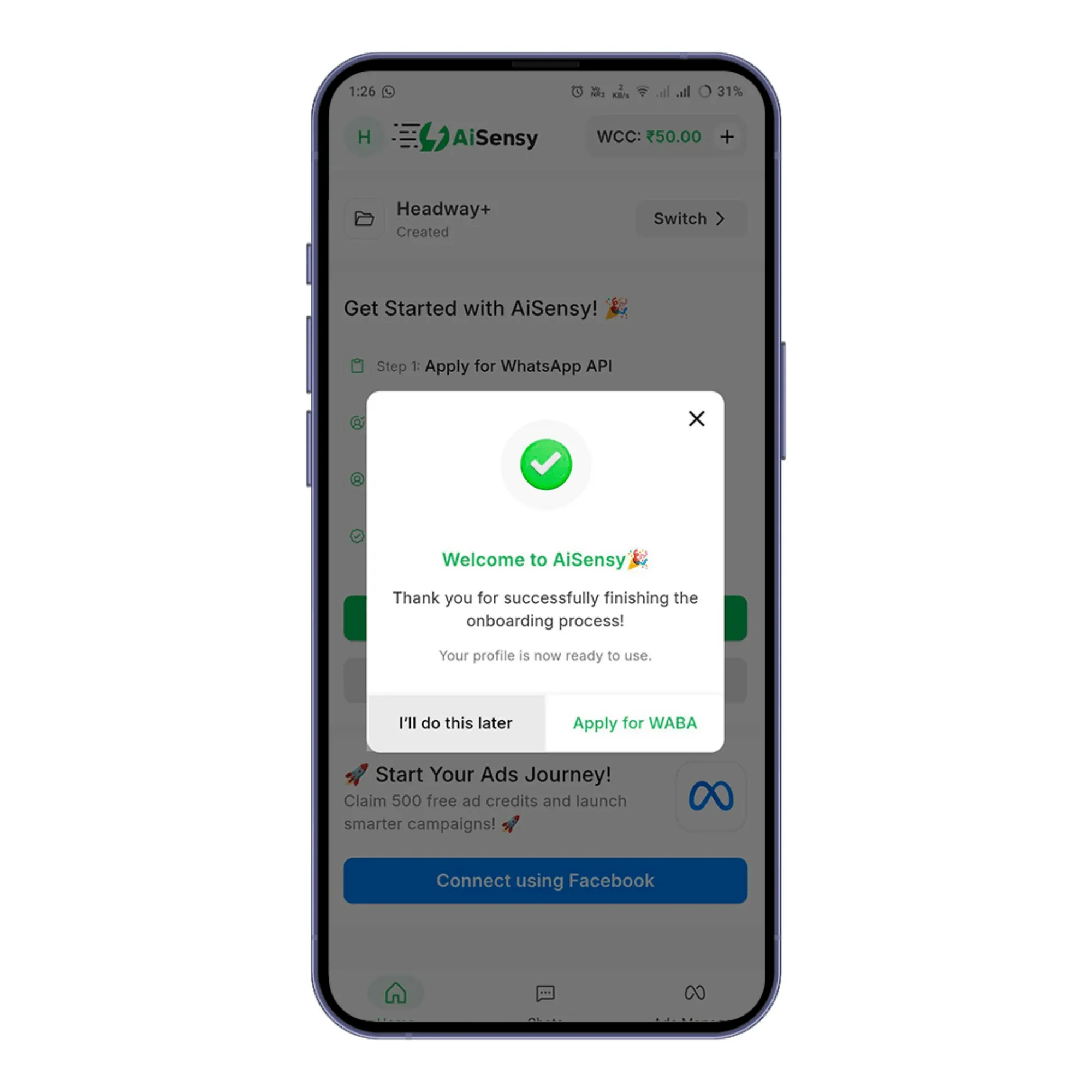 Free WhatsApp Marketing app AiSensy.webp