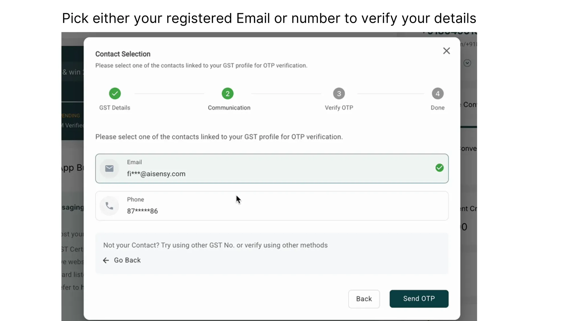 3. Use your registered email or mobile number to verify your details.webp