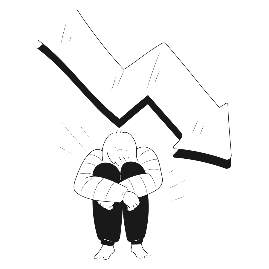 business start up failure bankrupt finance downfall failed downwards