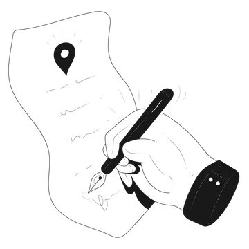 location contract signature write edit hand gesture