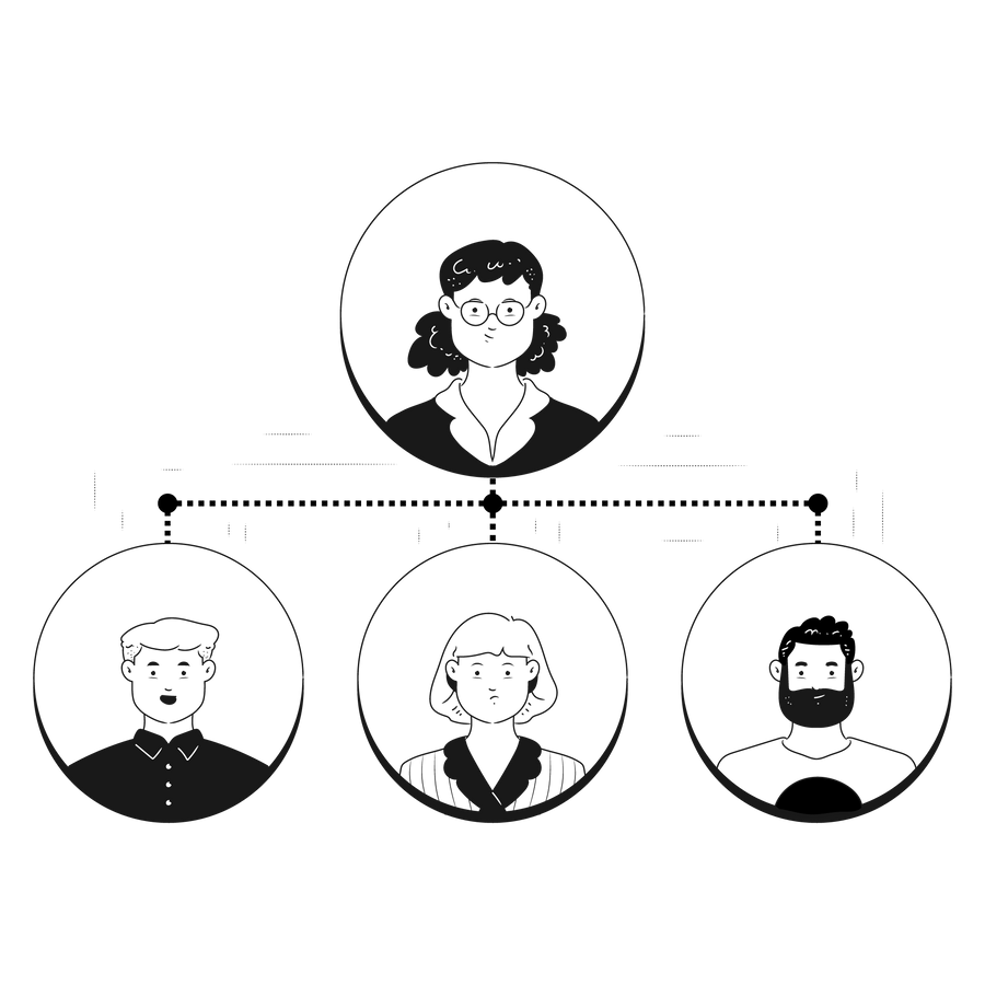 business start up company structure management hierarchy employment