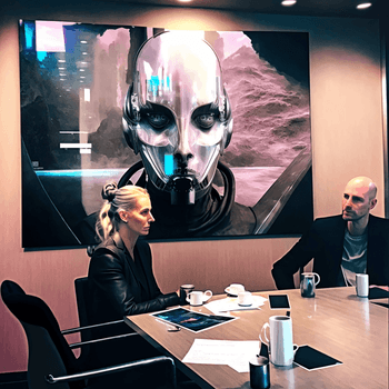 MosesSamPaul_Cryptopunk_Interview_of_two_people_in_a_Futuristic_1e331591-9d59-408c-889a-e35401cff473.png