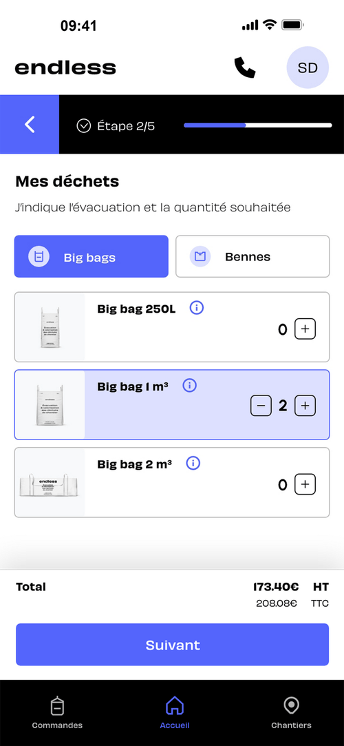 Tunnel de commande Application My EndLess.png