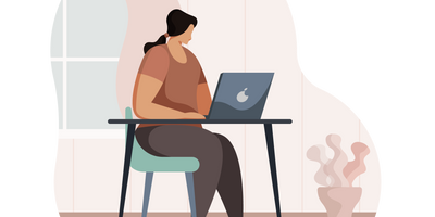 desk computer workspace