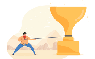 pull rope trophy award