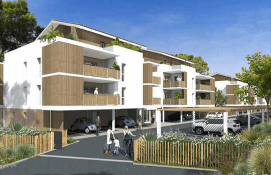 Maquette résidence Memoria à Biscarrosse