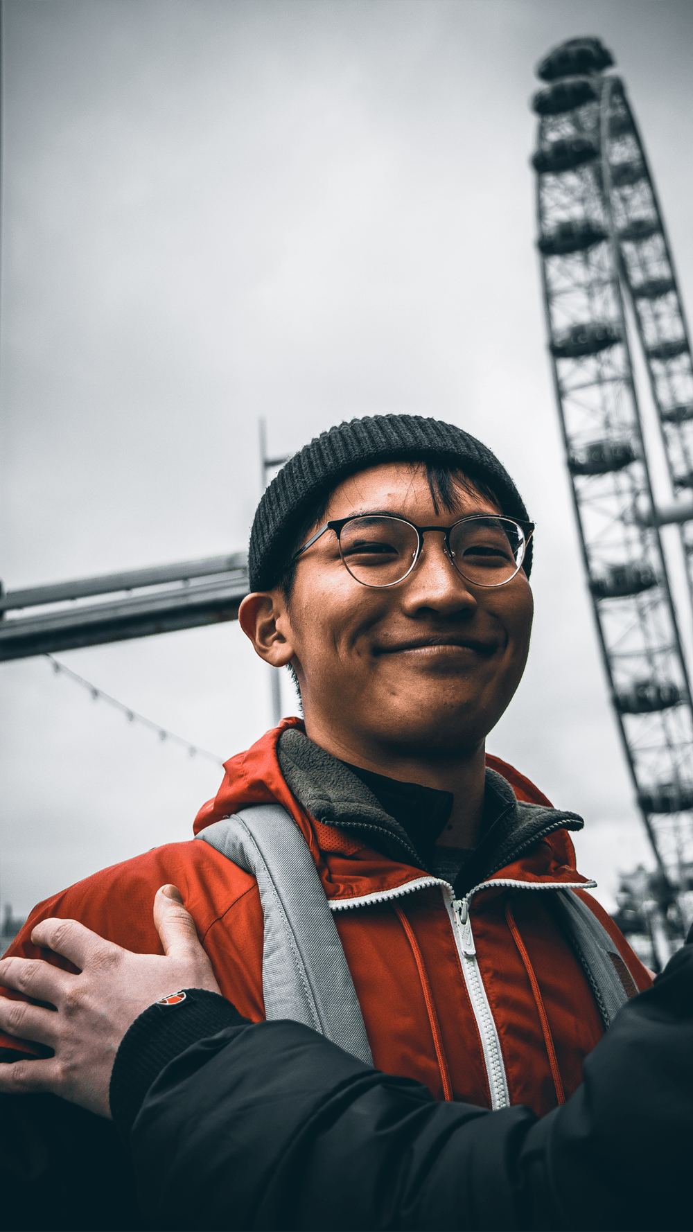 Model Photography in front of London Eye