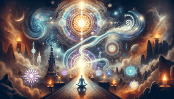  A mystical and powerful cover image for a blog post about a personal journey with Kundalini energy. The image should capture the essence of Kundalini .png