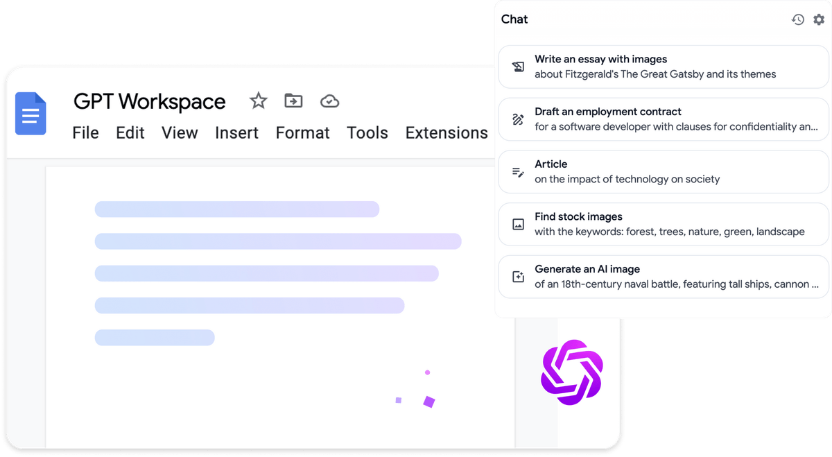 GPT para Google Docs