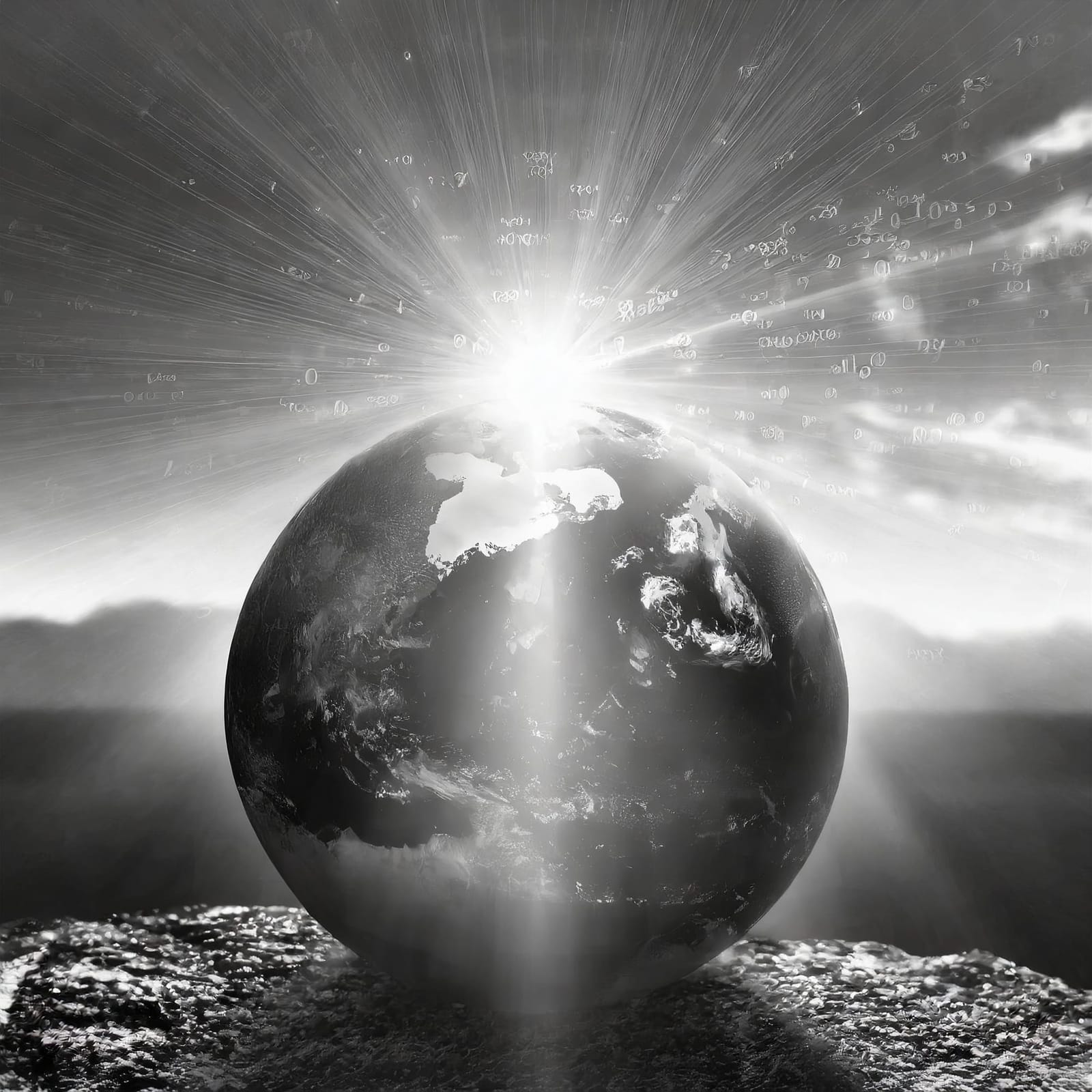 Firefly experience, photorealistic image of a sunset shining a light on artificial intelligence conc.jpg