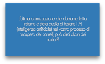 Come funziona la AI nel vostro processo di recupero dei carrelli?