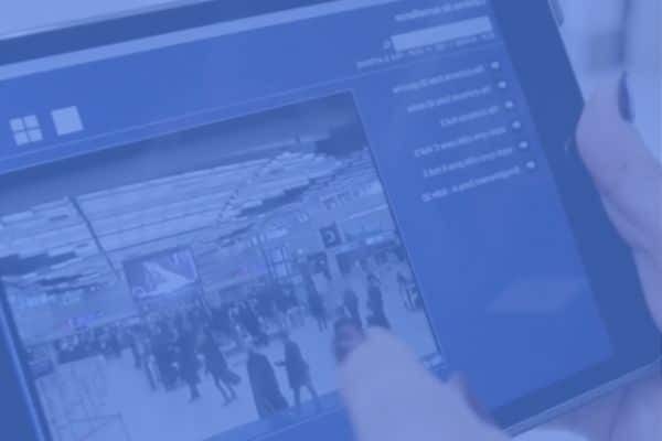 focus on a tablet screen