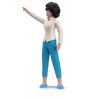 character builder _ woman, pointing, point, discover, explore, navigation, direction, instructions.png