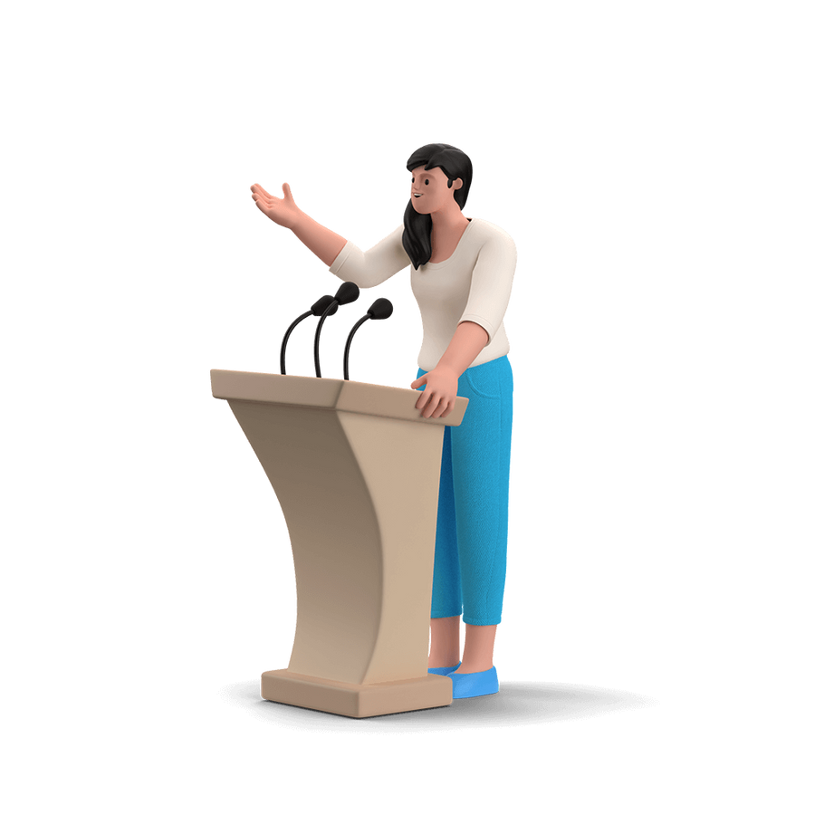 communication, character builder _ speech, talk, communicate, lecture, presentation, woman.png
