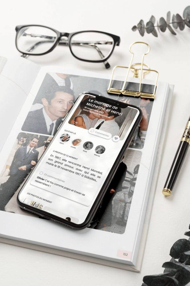 Remembr — Livre familial et application mobile